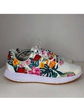 NoBull White Tropical Allday Ripstop Running Sneaker Shoe Women’s 13.5 Men’s 12